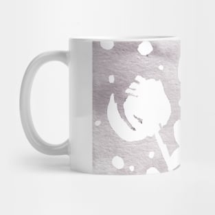 Whimsical watercolor flowers – light grey Mug